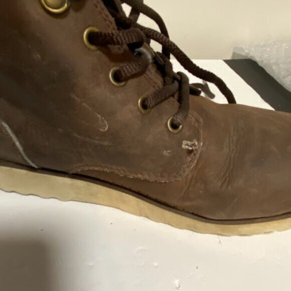 UGG Kesey Waterproof Leather Lace-Up Boots Size 4 - Picture 13 of 14